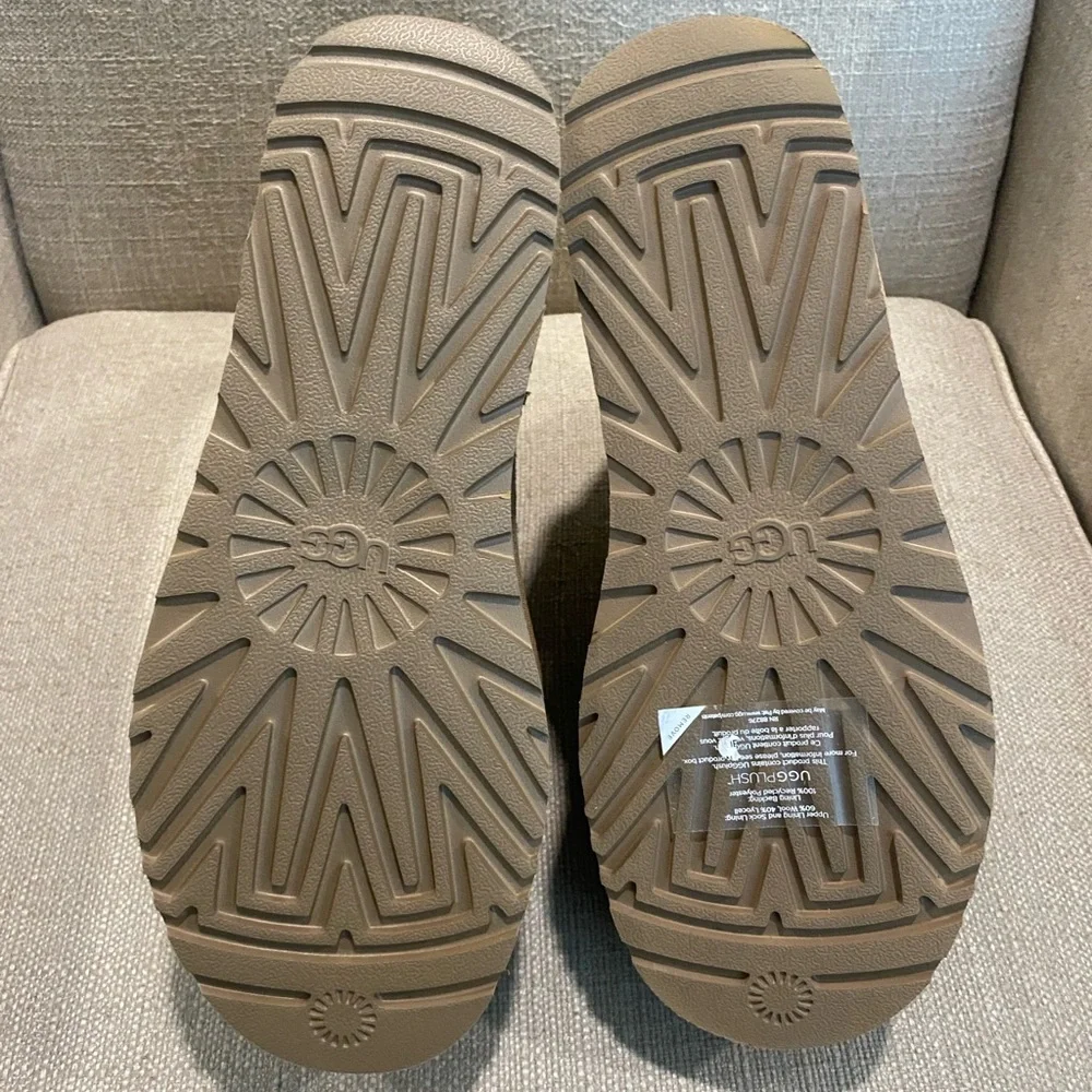 UGG Classic Mini Platform Chestnut Brown Boot Size 9 - Picture 12 of 12
